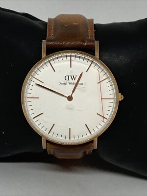 Daniel Wellington B36R6 Women's Brown Leather Analog Dial Quartz Watch LJ167