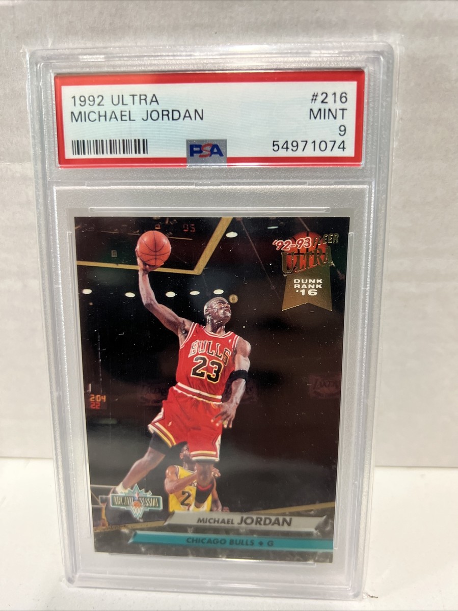 1992-93 Ultra Fleer #216 Michael Jordan Jam Session PSA 9 B7 | eBay