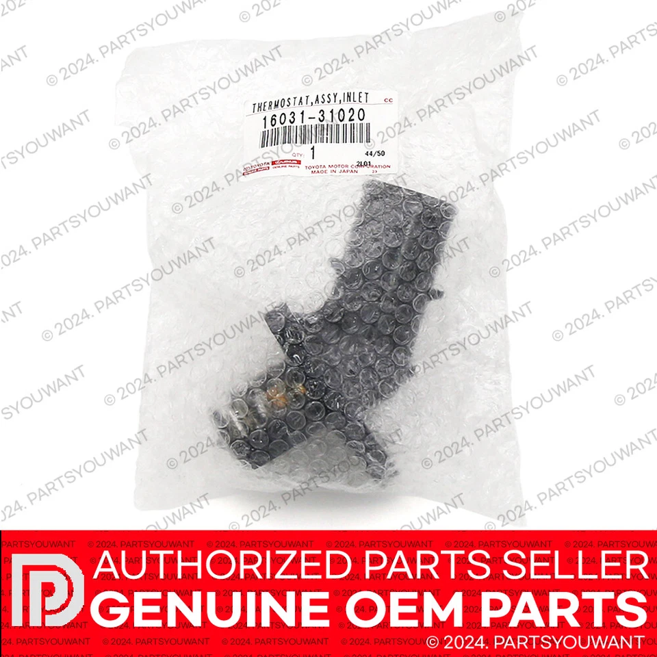 Termostato de motor original Lexus GS IS RC OEM con carcasa de entrada de agua 16031-31020 Foto 2 de 4