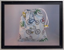 Gymnastics Leotard Grip Bags / Colorful Bicycles Gymnast Birthday Goody Bag