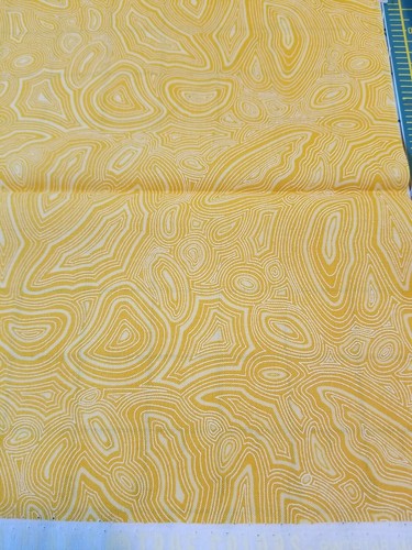 2-FAT 8ths TULA PINK Mineral PW148 Orange Yellow 9" x 21" 100% COTTON Soft - Picture 3 of 5