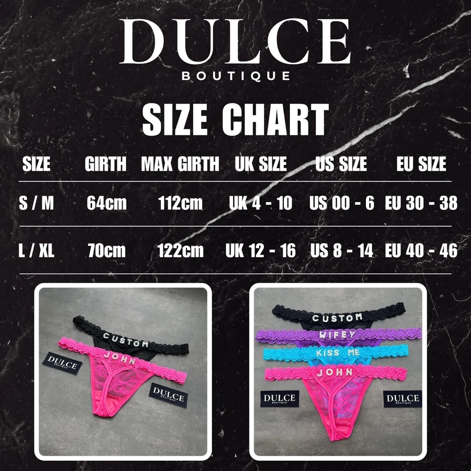 Calcinha fio dental de renda personalizada nome de namorado letras cristal roupa íntima personalizada - Imagem 3 de 4