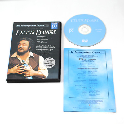 PAVAROTTI RESCIGNO METROPOLITAN OPERA - L'ELISIR D'AMORE DVD