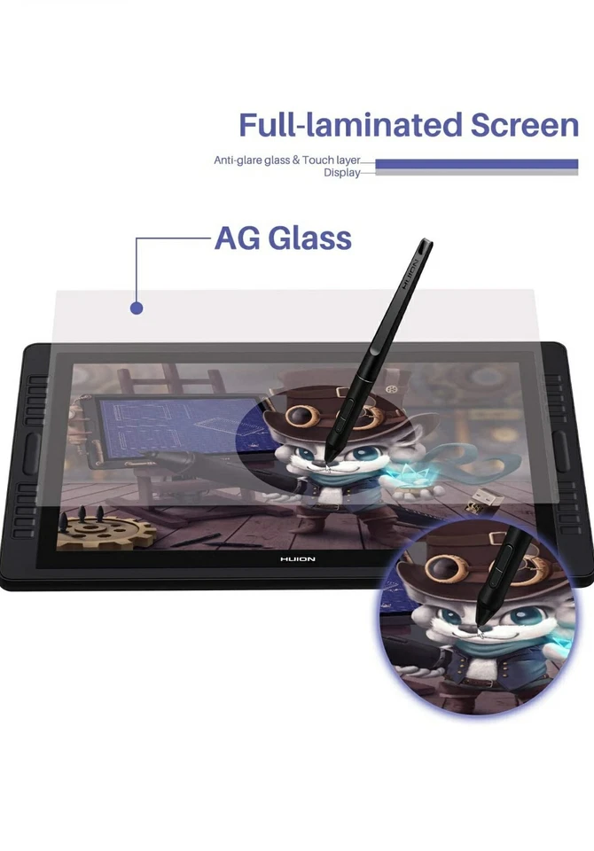 HUION Kamvas Pro 22 inch Graphic Tablet and Graphic Drawing Monitor - Image 4 of 4