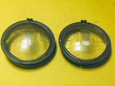 Vintage Bosch Headlight Glass Set with Housing 18 cm Mercedes? Borgward? NOS