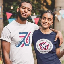 1976 American Bicentennial Unisex Retro T-shirt - Bygone Brand