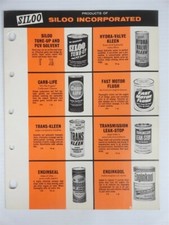 1978 Vintage SILOO CAR CARE AND ADDITIVES Jobbers Sell Sheet and Advert (6 page)