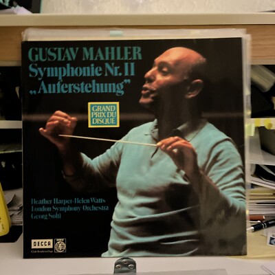 GUSTAV MAHLER SYMPHONY NO11 2 LP SOLTI H581