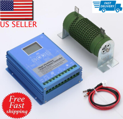 1000W MPPT Wind Solar Hybrid Charge Controller Booster 12/24V with Dump Load