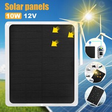 10W 12V Solar Panel Trickle Battery Charger Kit Maintainer Boat RV Car Vehicle