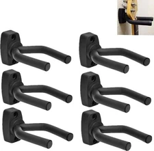 6Pack Guitar Hanger Hook Holder Wall Mount Display Acoustic Electric Ukulele