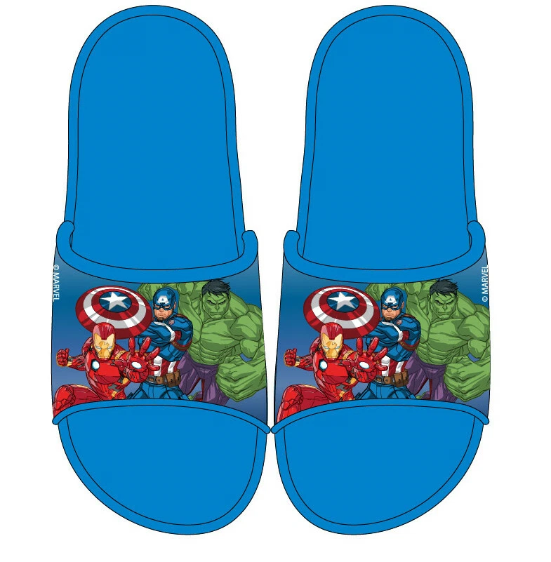 Disney - Marvel Avengers Badeschlappen / Slides blau 27/28 - 33/34