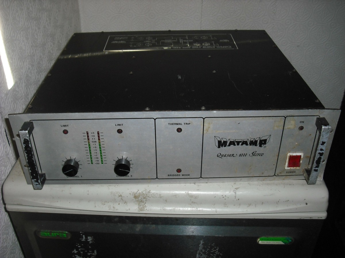 Matamp 1000w Quasar stereo slave power amplifier amp kilowatt 3u 