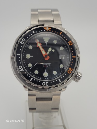 Orologio Uomo Lusso Nero Subacqueo 30atm WR Seiko TMI Nh35 Movimento Automatico 250g. - Foto 7 di 15