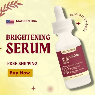 1oz 30ml 100% Pure Hyaluronic Acid Serum for Face Anti-Aging, Anti-wrinkle Serum