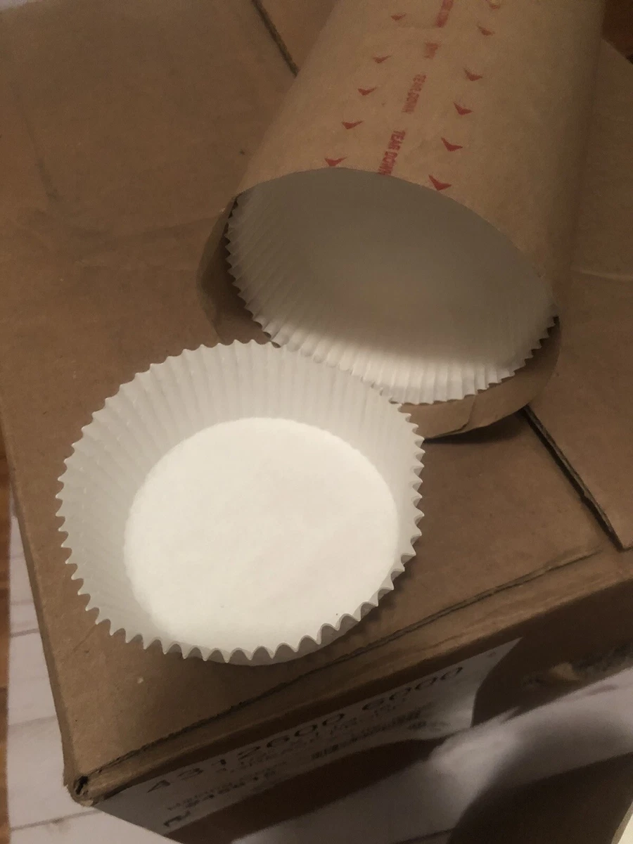 MyBakning Jumbo size Extra Large White Brown Natural Cupcake Baking Cups  2-3/4(Bottom) x2(Deep) paper muffin liners, 120 pcs per case