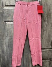 Thebe Magugu NWT Wool Cigarette Trousers- Bubblegum Gum Size-M