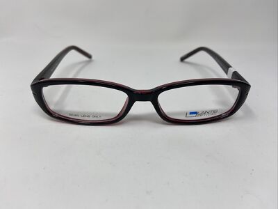 LANTIS OPTICAL EYEGLASSES FRAME CS L6004 52/16/135 MAG BLACK RED 6418