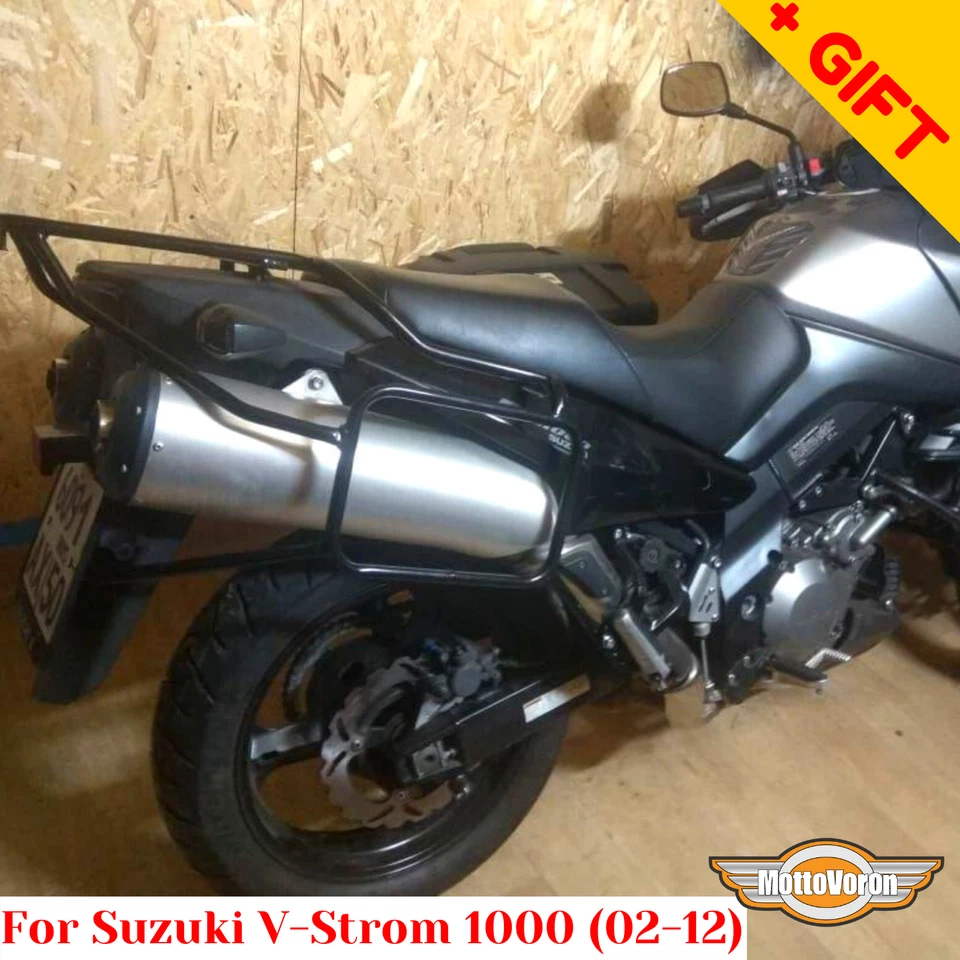 For Suzuki DL1000 V Strom Luggage rack system DL 1000 Pannier racks (02-12),Gift - Image 2 of 4