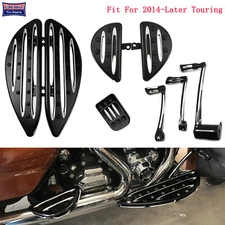 Foot Pegs Floorboards Brake Arm Shifter Lever Pedal Kit Fit For Harley Touring