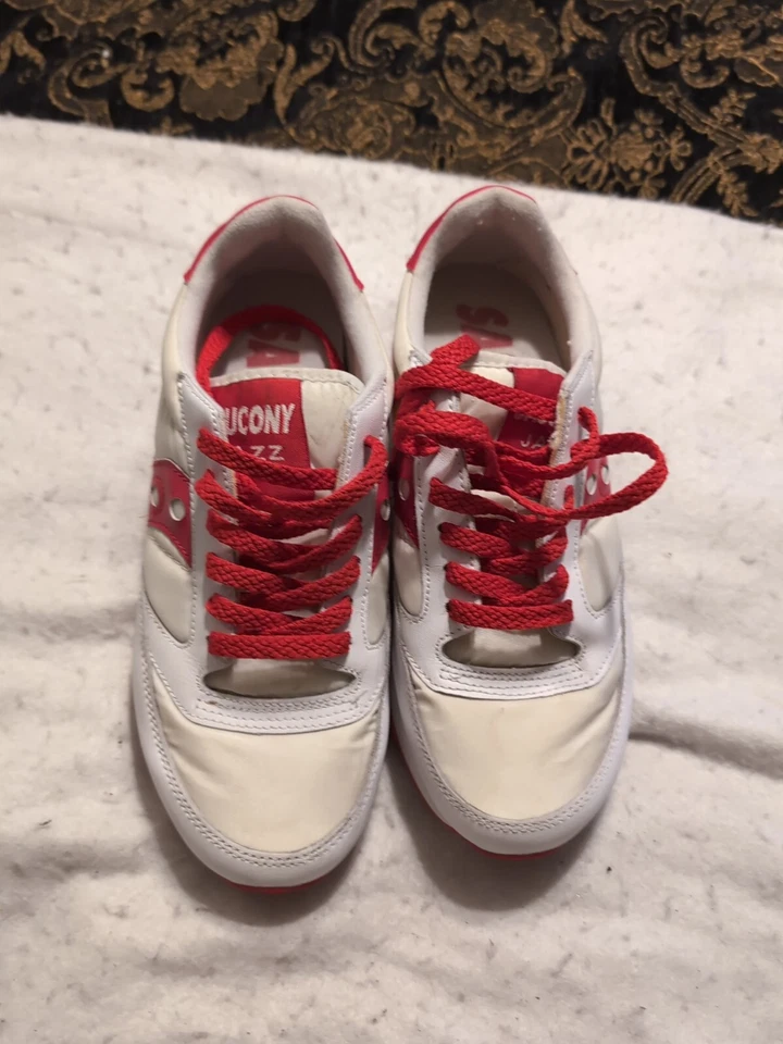 Saucony Jazz Low Pro  XT600 Red White Women's Sneakers Size 7 2005 Cherry - Image 3 of 4