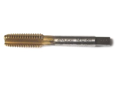 Utensile per filettatura maschio M8, standard DIN 371, forma B, ISO2 / 6H, qualità HSSE TiN, lavorazione universale dell'acciaio