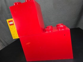 RARE LEGO Display! 2 Piece Brick Shelf Set 12X6  & 6X6 Red NEW IN BOX #4117