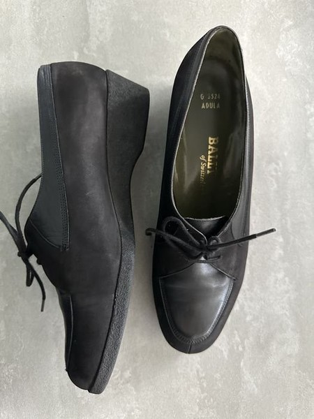 Women Heels Black Leather 38 #6NZG