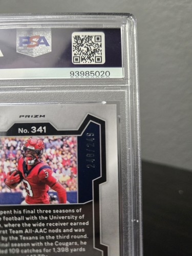 2023 PRIZM TANK DELL ORANGE /249 PSA 9 💯💣💯 - Picture 5 of 5