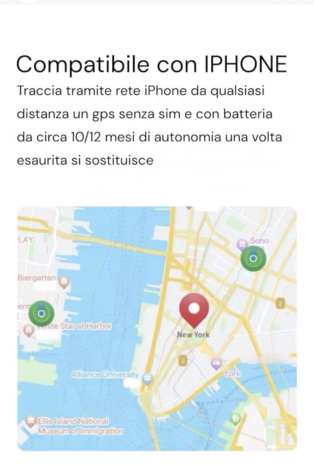 Mini Localizzatore GPS tracker senza sim satellitare micro Auto moto IPHONE foto 2