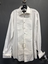 Men  s Jos A Bank Reserve White Tailored Fit Tuxedo Shirt Size 16 1/2-36