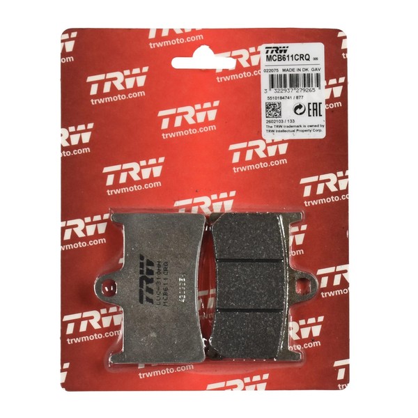 TRW Bremsbelag Hyper Carbon (FüR: Yamaha MT-09 Tracer ABS RN29 15-16 Vorne )-image