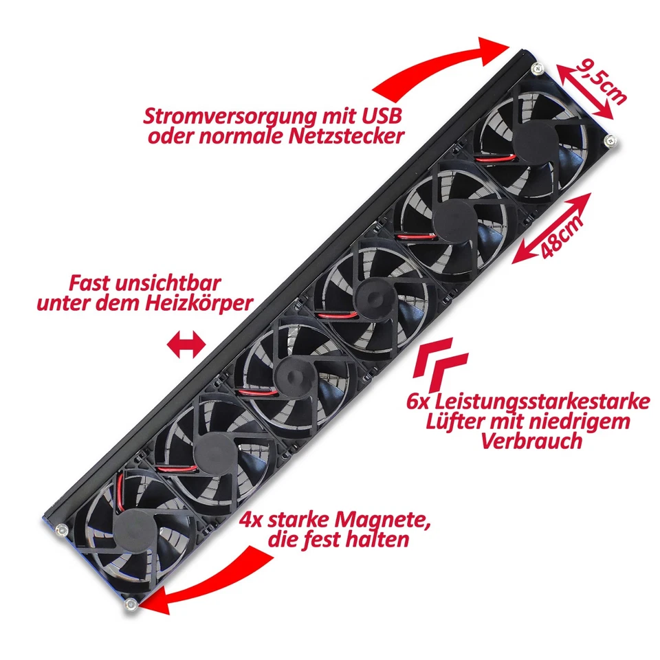 Heizkörper Ventilator - Radiator Fan Heizung Lüfter Verstärker Booster - Bild 2 von 4