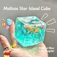 Squishy Stress Balls Cube Ocean Sensory Fidget Toy Slow Rise Squishy Toys 3cm