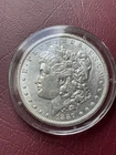 1887 Morgan Silver Dollar, Very Fine Shape!! Nice Sealed Container, 139 Years