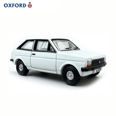 OXFORD 1/76 Fiesta Mk1 Diamond White Diecast Collectible Model Car