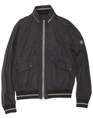 MONTECORE Mens Bomber Jacket IT 54 2XL Black Polyamide AV25