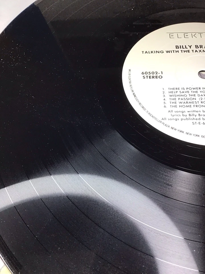 Promo Billy Bragg – Talking With Taxman About Poetry Lp Elektra 1986 Free Ship - Image 4 of 4