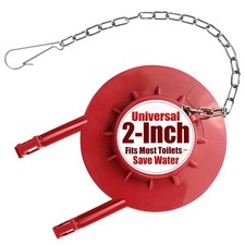 2-Inch Toilet Flapper Replacement Kit, Universal Flush Valve Red-2 inch