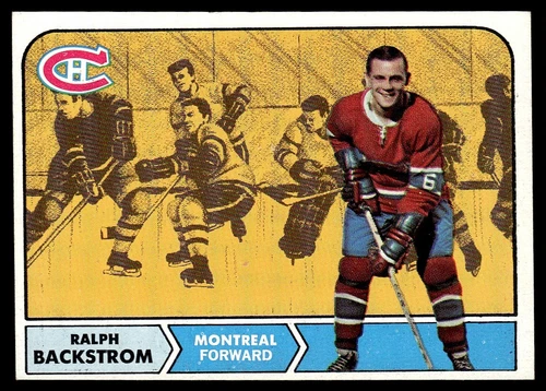1968-69 Topps Hockey NR-MINT Ralph Backstrom Montreal Canadiens #60
