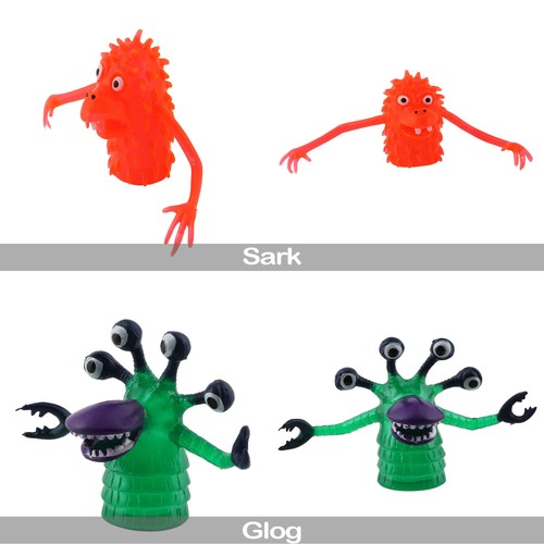 Finger Monster groß Fingermonster Fingerpuppe - Picture 3 of 30