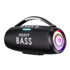 Speakers Bluetooth Wireless, 80W Max Loud Portable Speaker with Deep Black