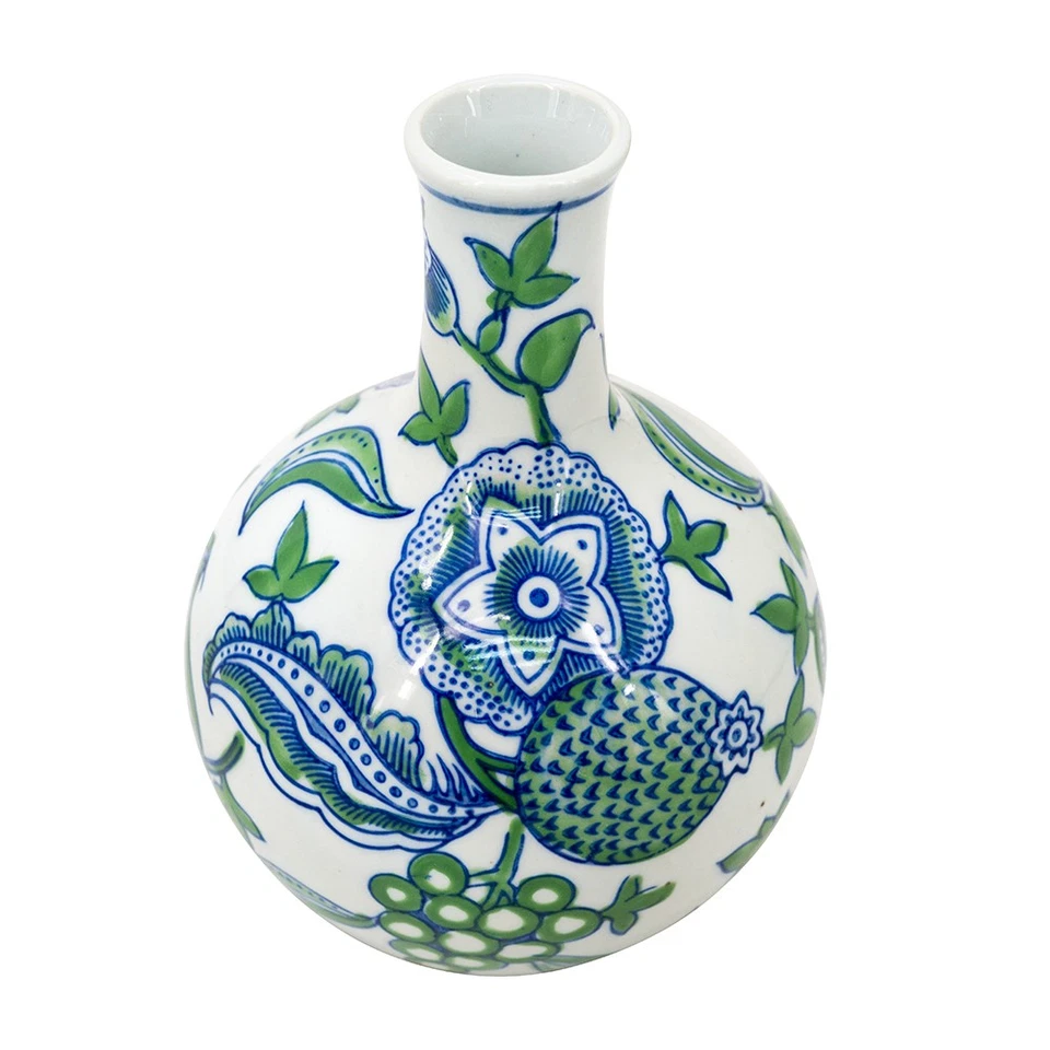 Juego de 3 tarros de porcelana de jengibre florero decorativo con motivo de flor de cerezo Foto 4 de 4