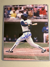 Gary Matthews Chicago Cubs Signed 8X10 Photo