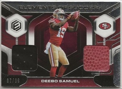 DEEBO SAMUEL - 2019 Donruss Elements of Success Dual Patch  97/99 #RS-18 (2287a)