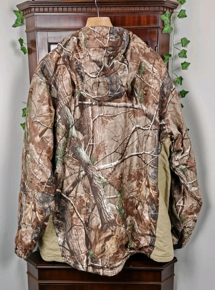 Gander Mountain RealTree Tech 20 Waterproof Breathable Hooded Camo Jacket XL VGC - Image 2 of 4