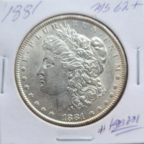 1881 P Morgan Dollar $1 Silver US Mint Coin BU MS+++  Uncirculated 1881-P #80201