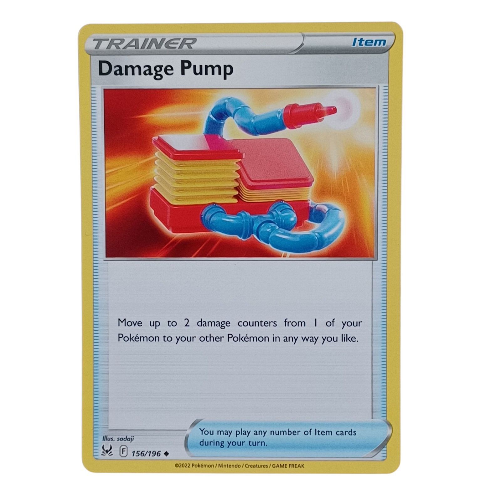Damage Pump - 156/196 - Lost Origin Pokemon 2022
