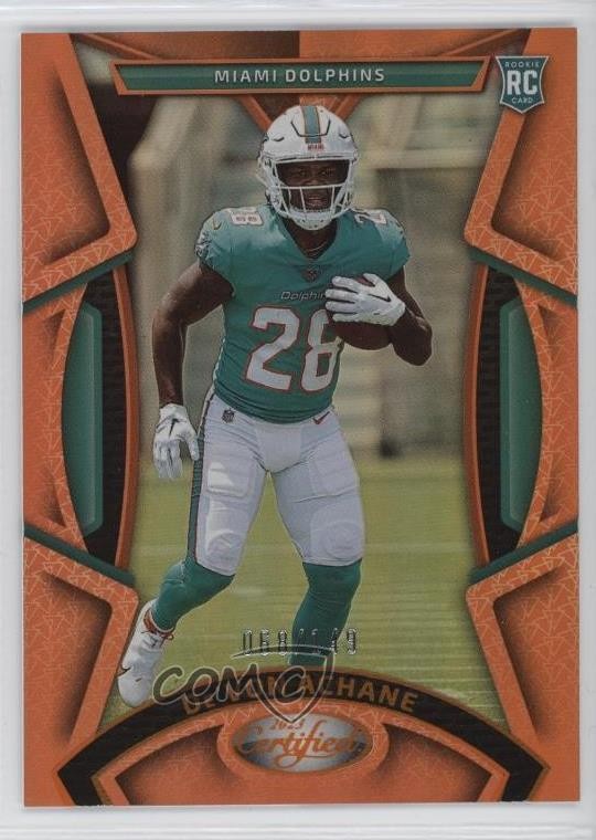 2023 Certified Rookies Mirror Orange /149 De'Von Achane #160 Rookie RC 1pd2