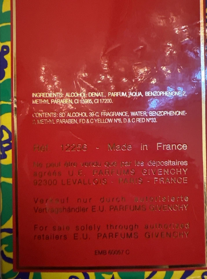 Perfume Amarige de Givenchy 3,3 OZ eau de parfum spray nuevo caja abierta original vintage años 90 Foto 4 de 4